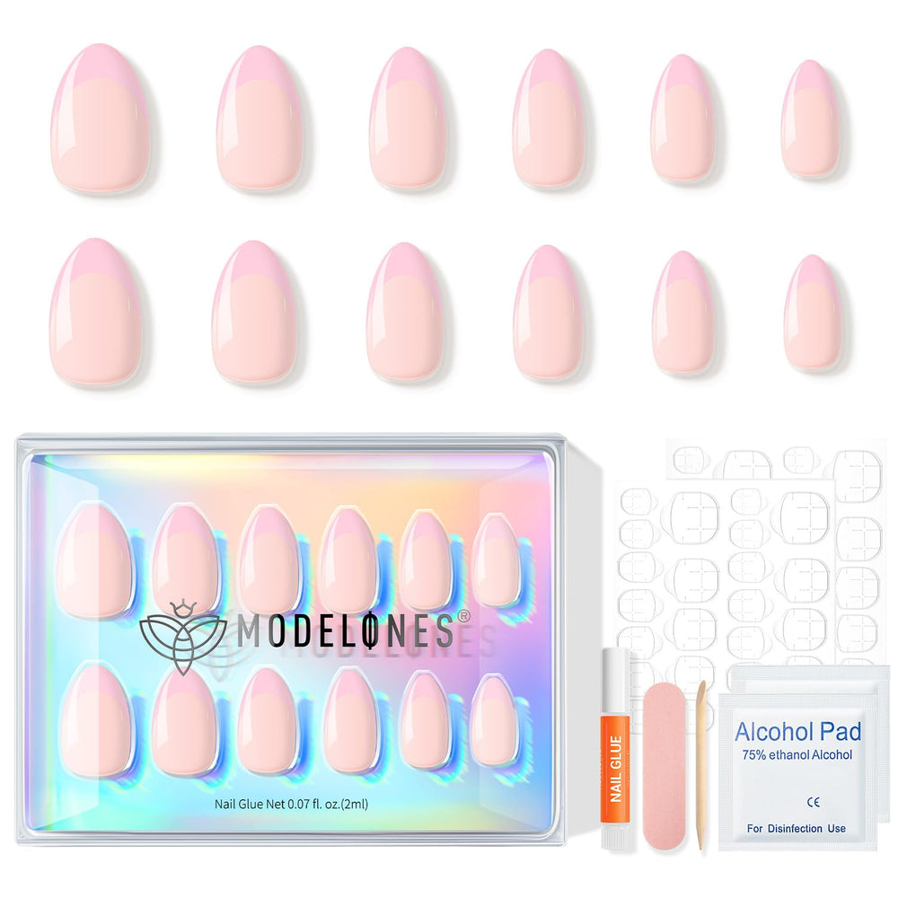 Modelones ABS durable, smudge-proof press-on nails.