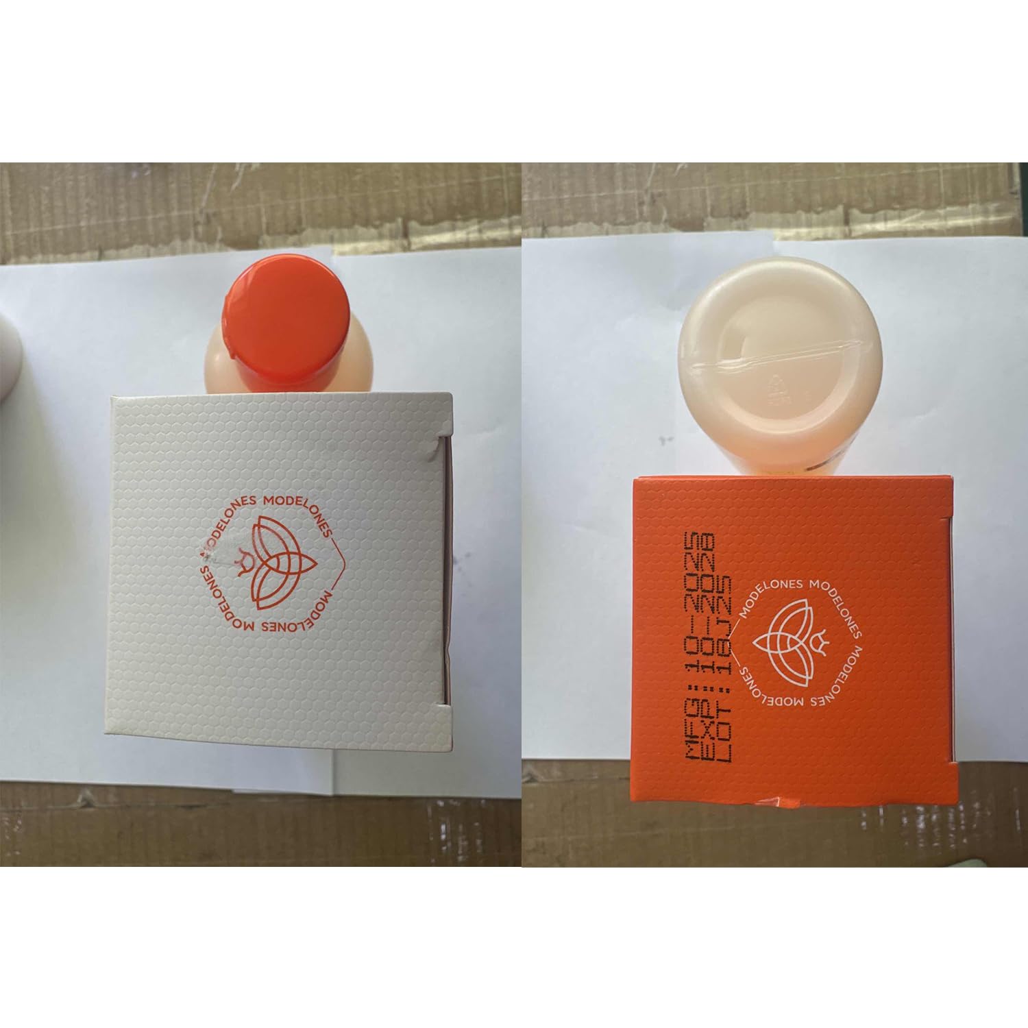 8 oz Modelones packaging held for travel-friendly nail care