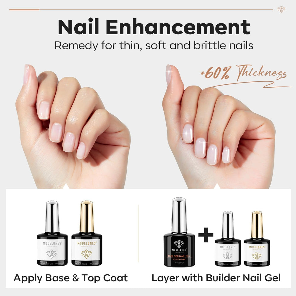 Modelones acid-free base coat 10ml enhances adhesion safely.
