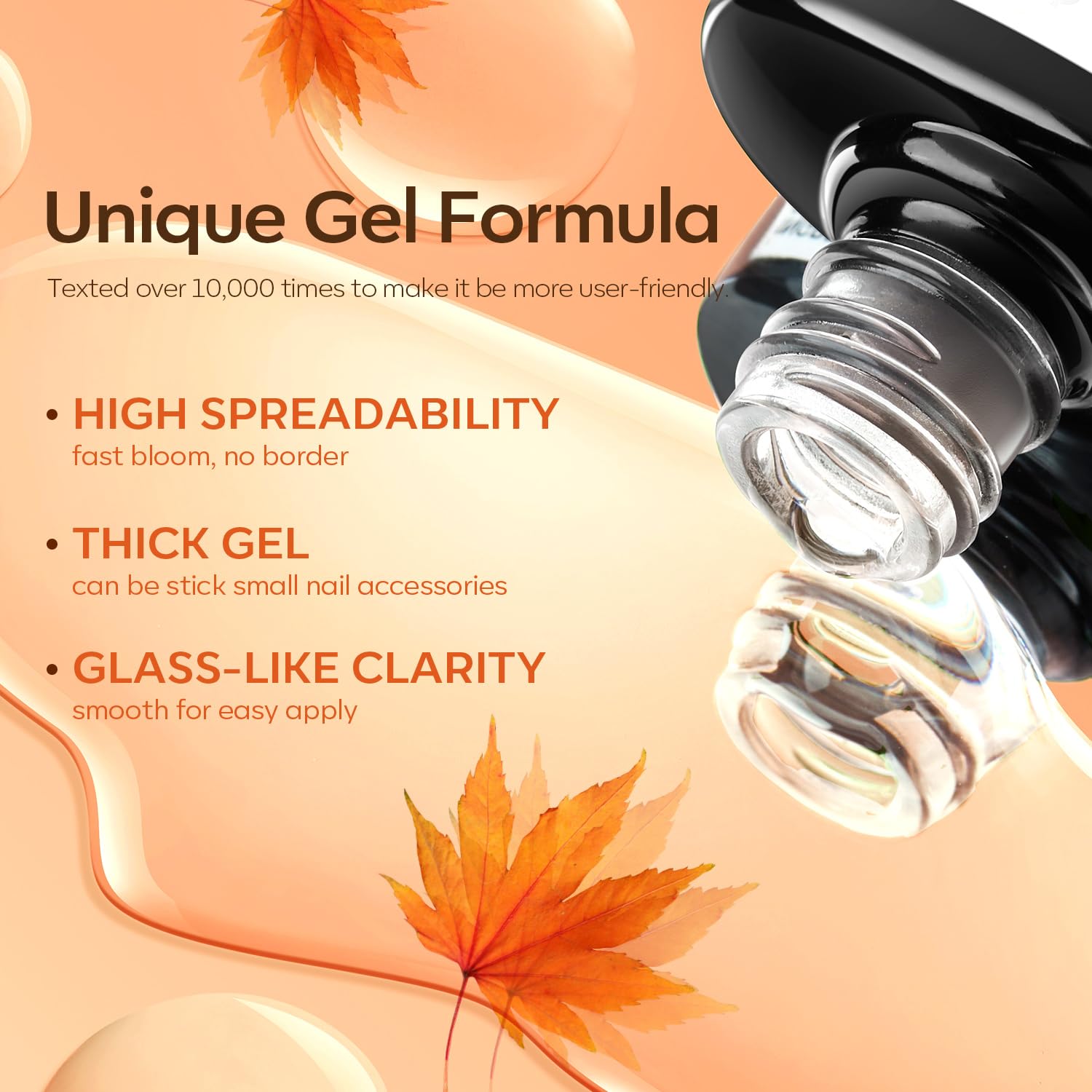 Modelones application process with blooming gel for quick, clean nail art.