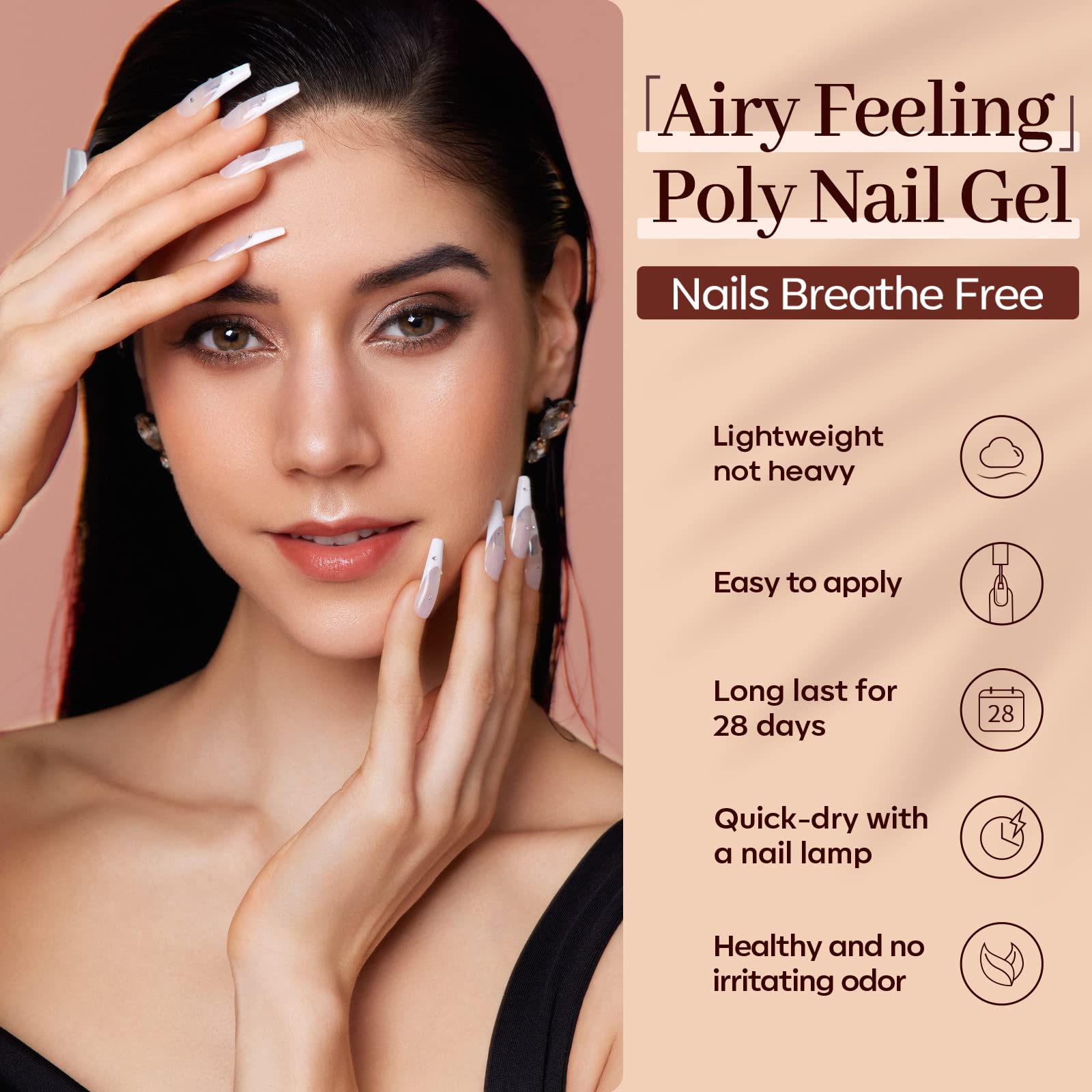 Modelones at-home manicure setup with lamp, gels, and tools for easy sessions.