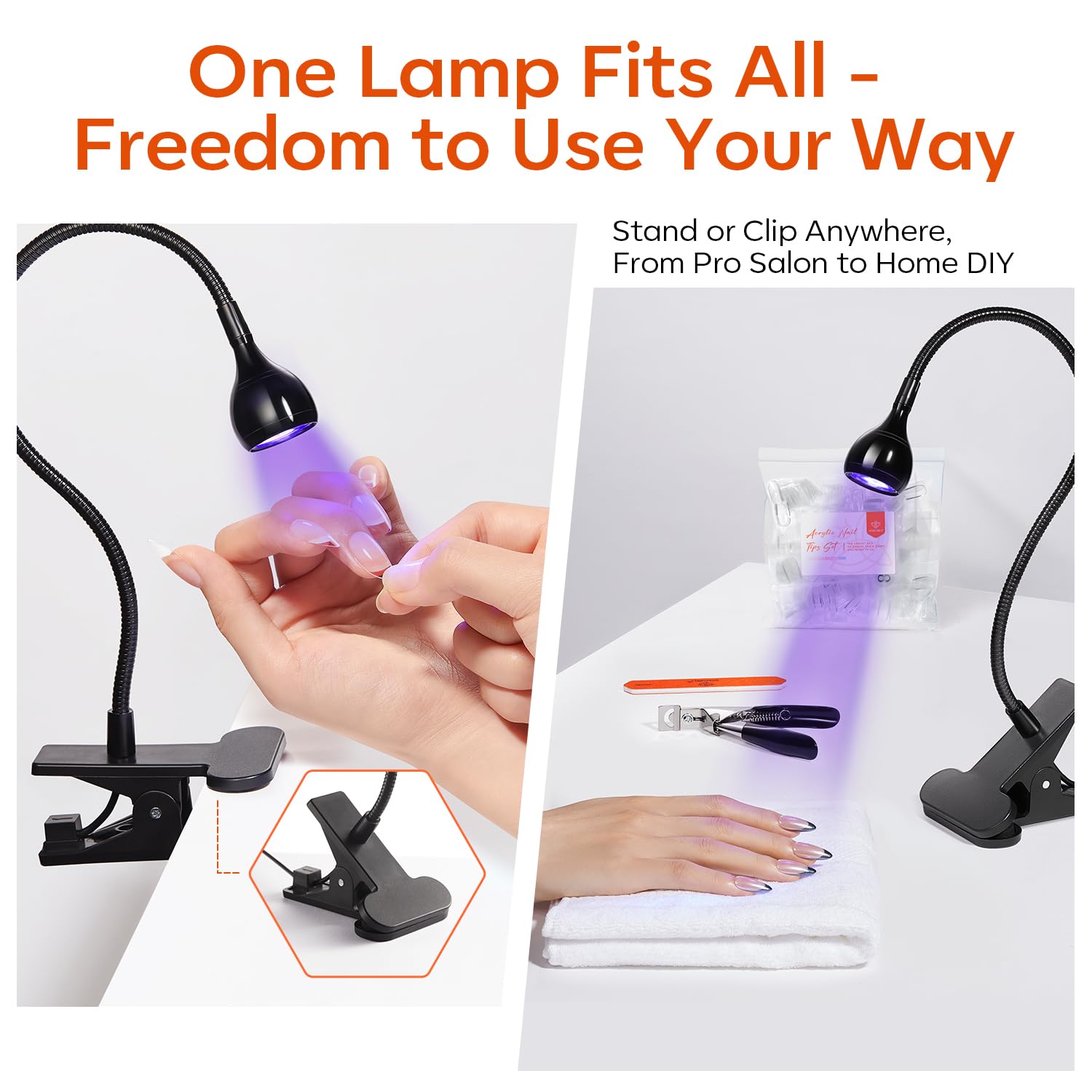 Modelones At-home nail extension setup for salon-quality results.