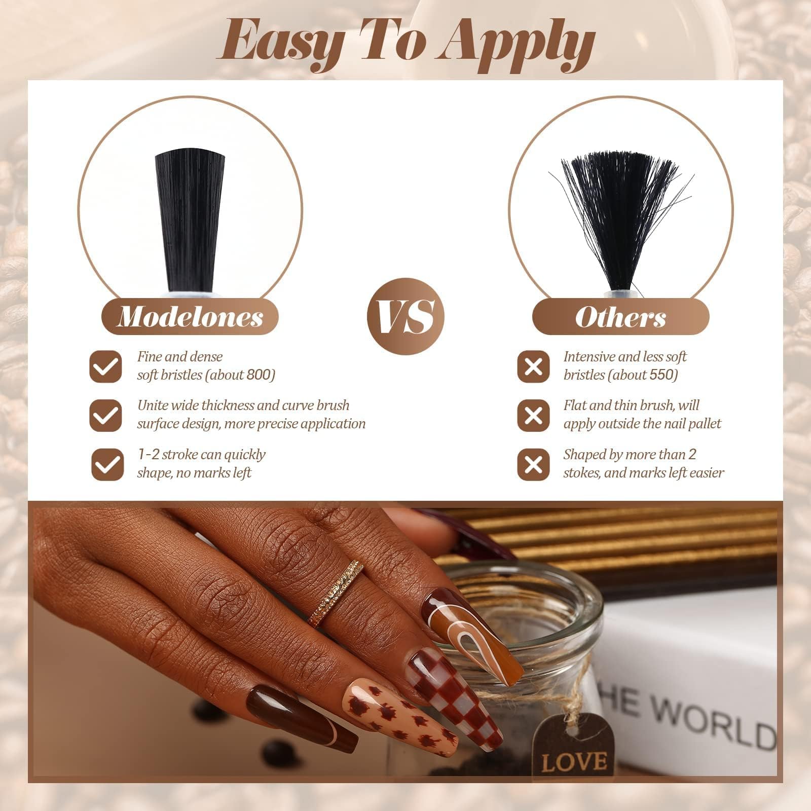 Modelones at-home salon setup with gel nail kit for DIY nails.