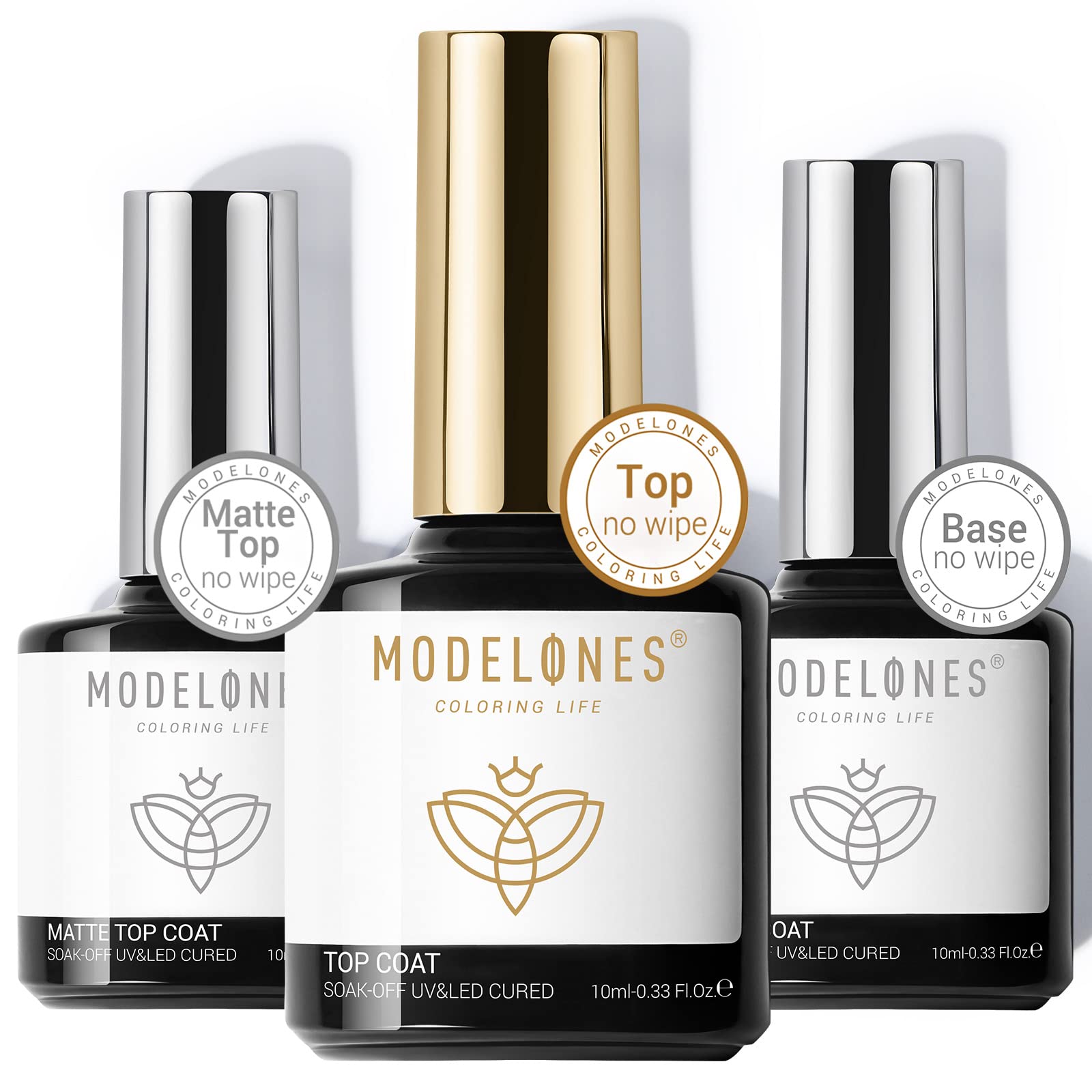 Modelones base coat 10ml used for adhesion and a smooth foundation