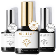 Modelones base coat 10ml used for adhesion and a smooth foundation