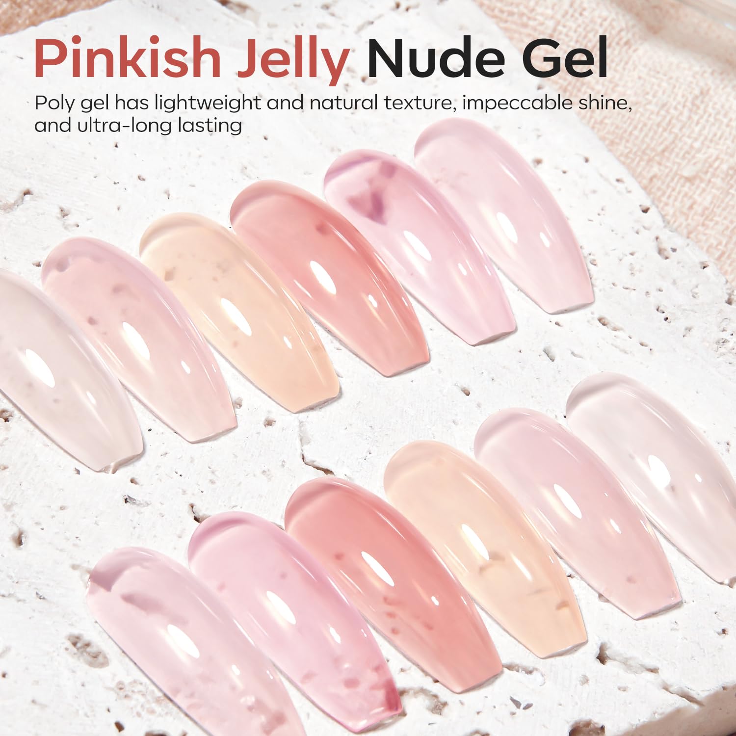 Modelones base and top coat set 7ml for long-lasting finish