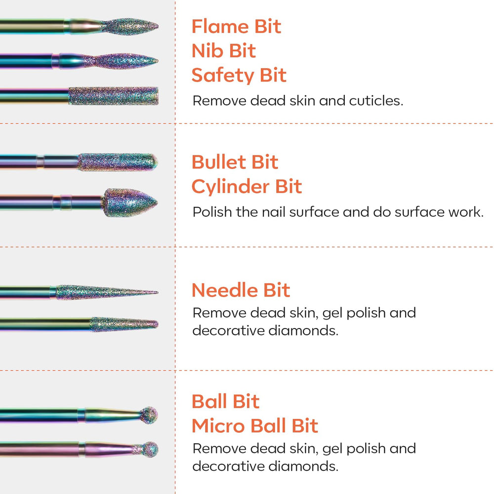 Modelones basic nail bit for buffering, grinding, and polishing