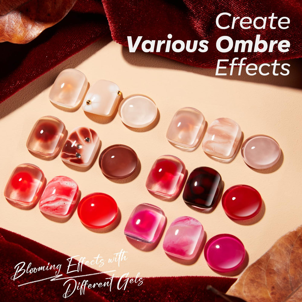 Modelones blooming gel jar showcasing blooming effects for versatile nail art.