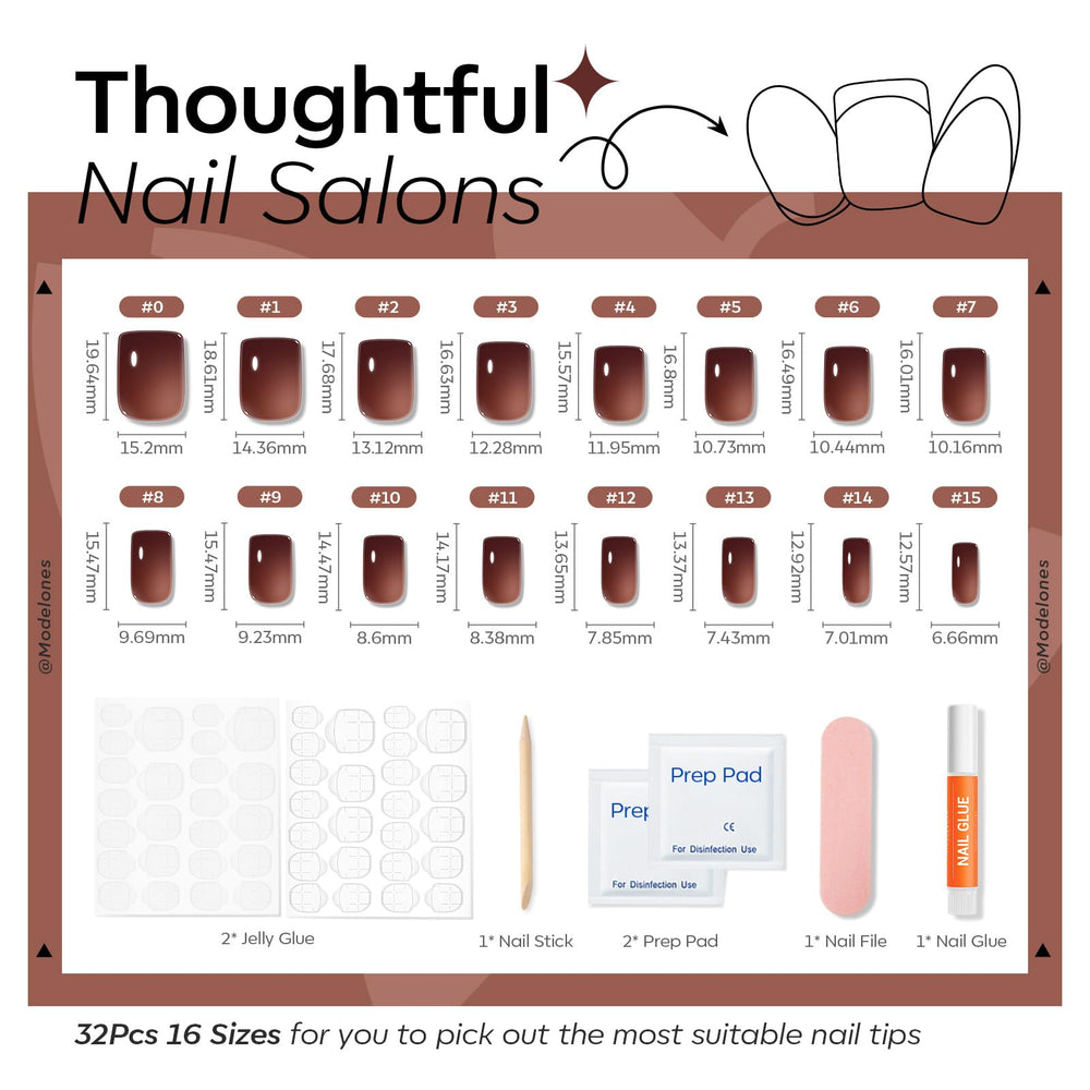 Modelones durable ABS nails offer long-lasting wear and simple removal.