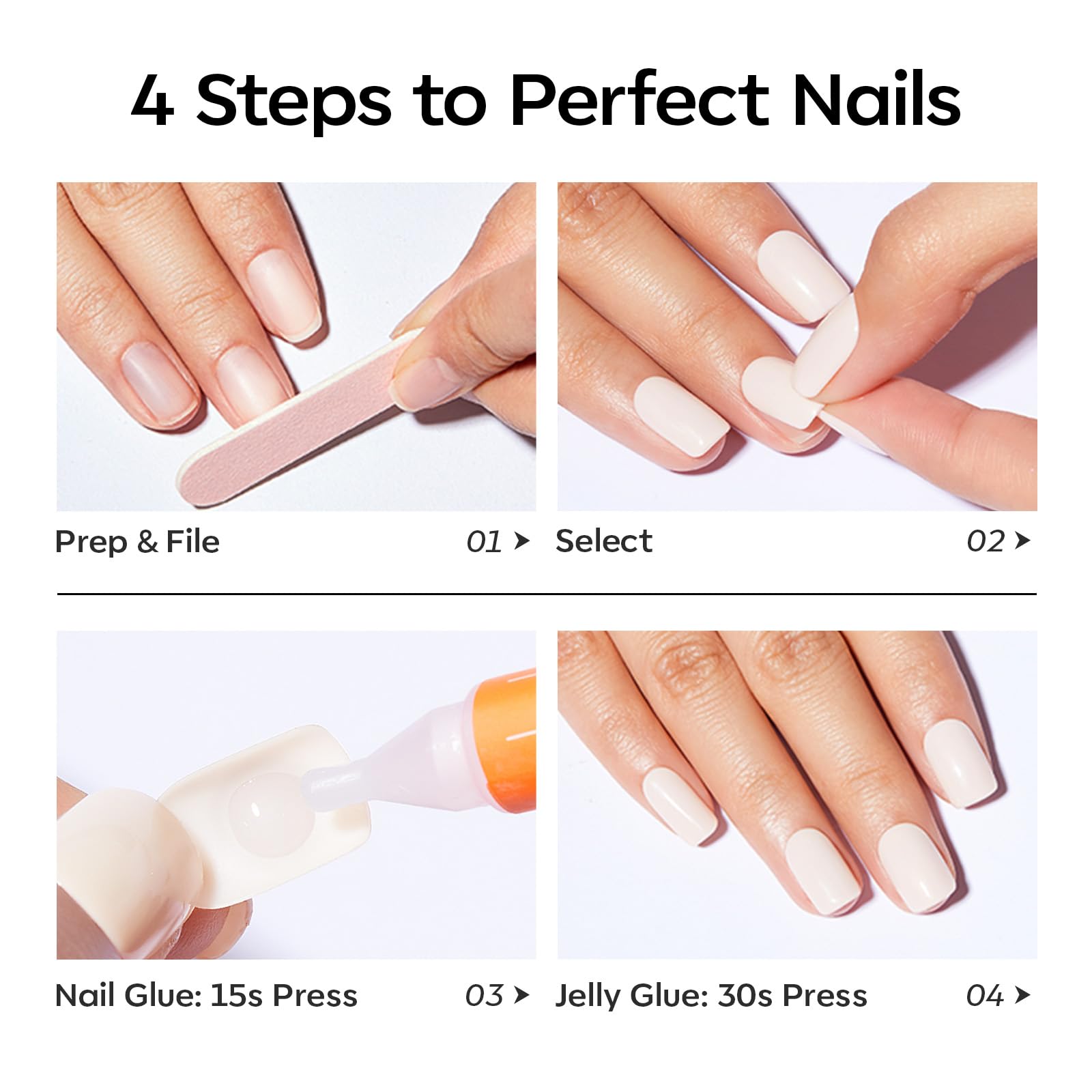 Modelones ready-to-wear nails deliver a quick manicure without polish.