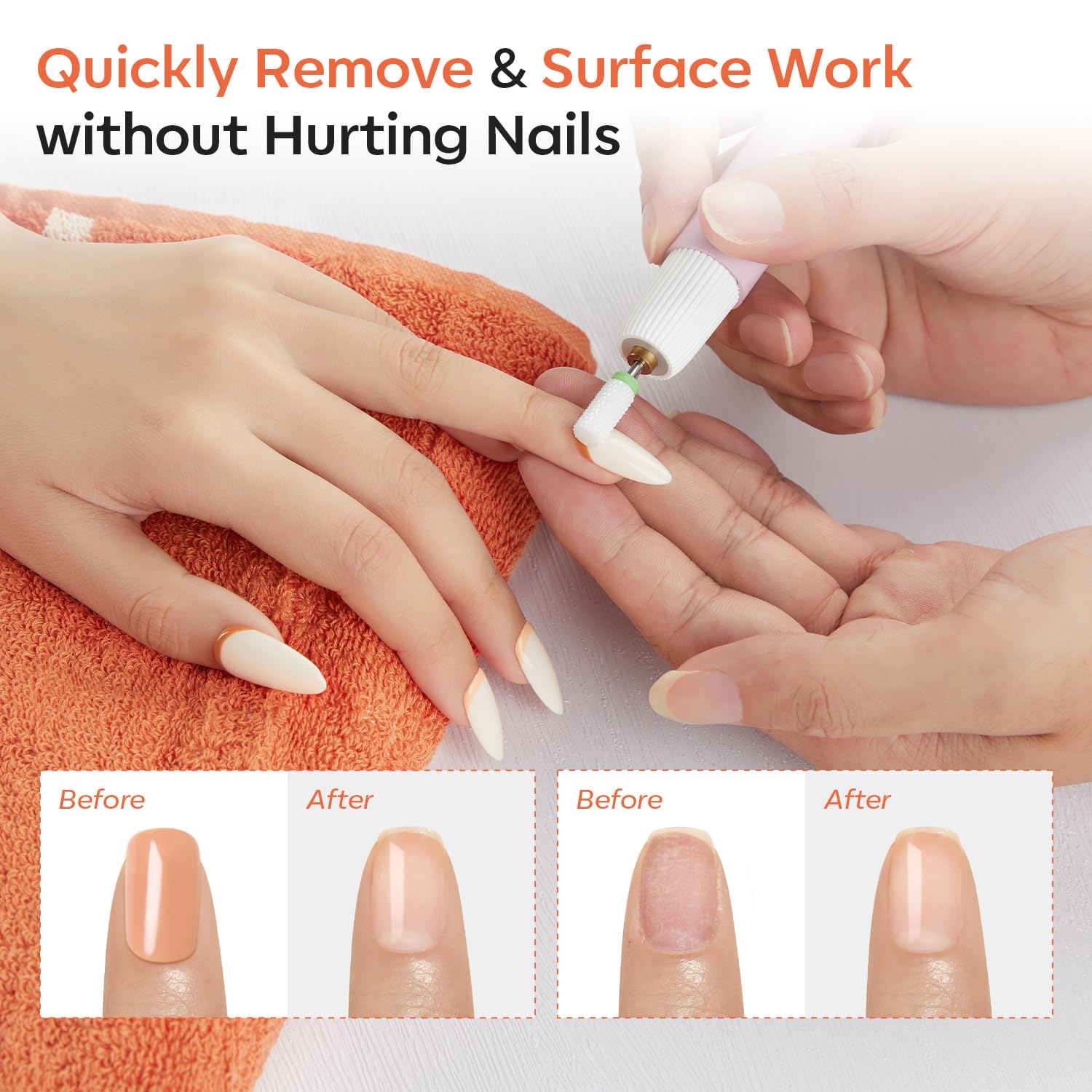 Modelones brush bit for cleaning and detailing nail surfaces