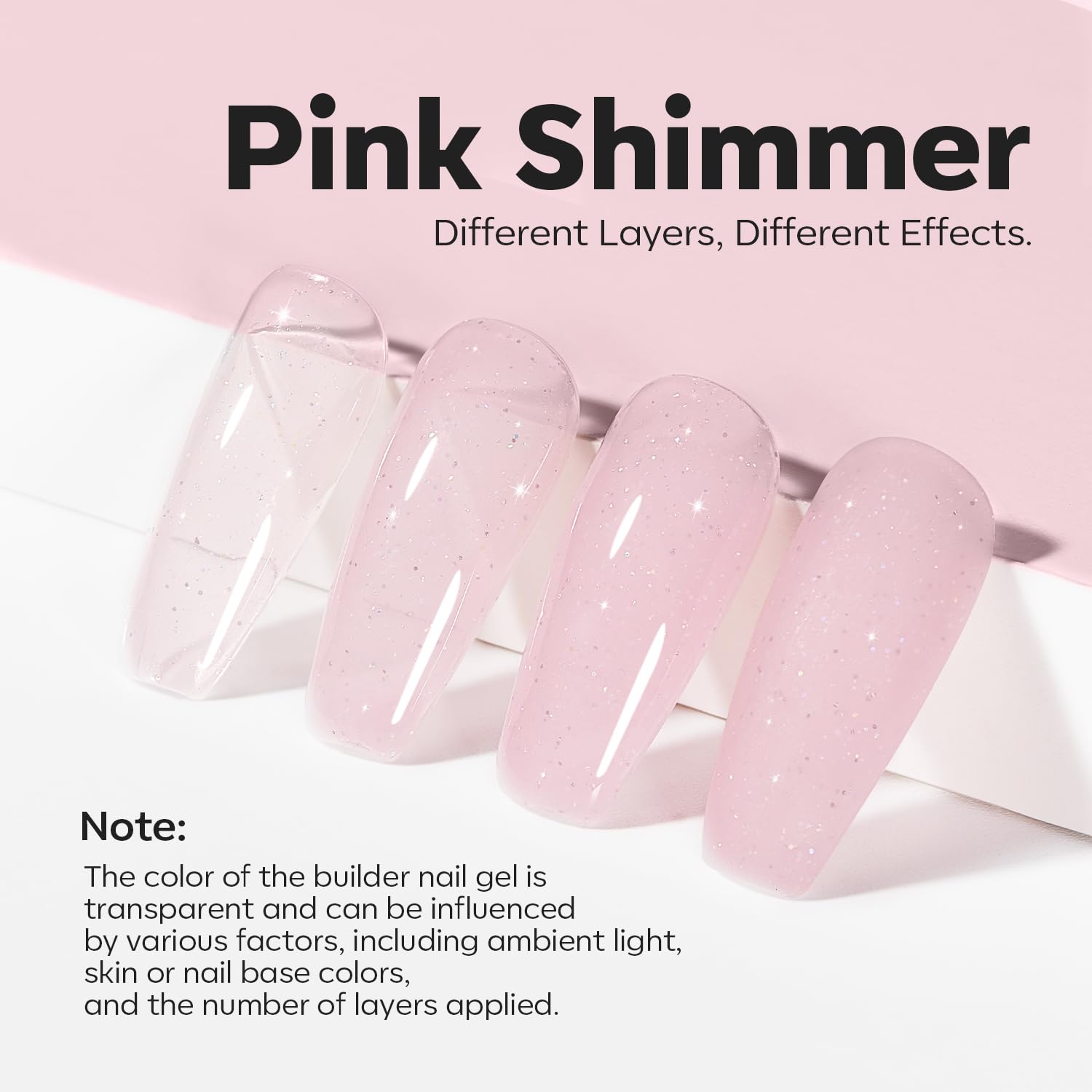 Modelones Builder Nail Gel apex-building demonstration for natural length.