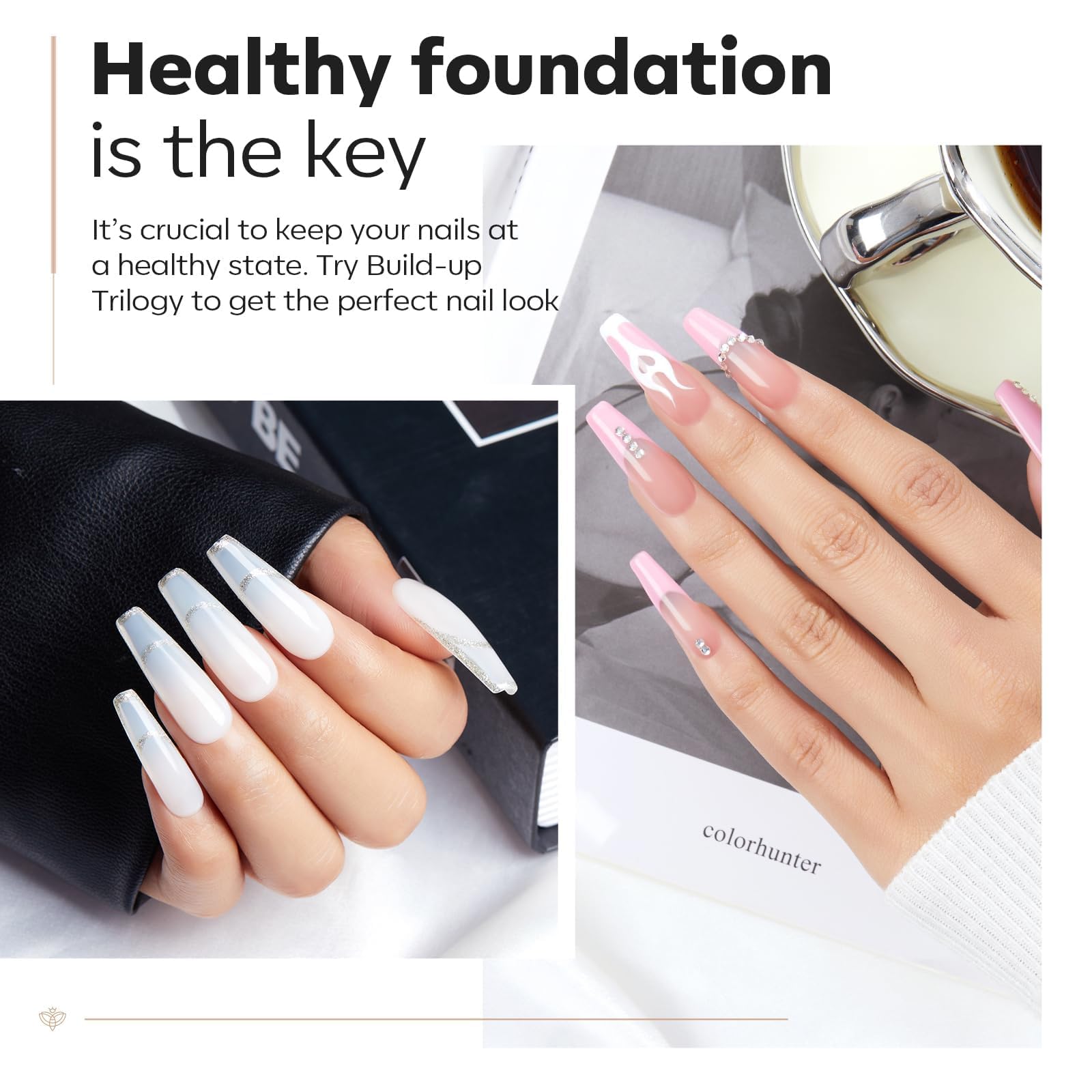 Modelones builder gel for apex building thickens and shapes nails.