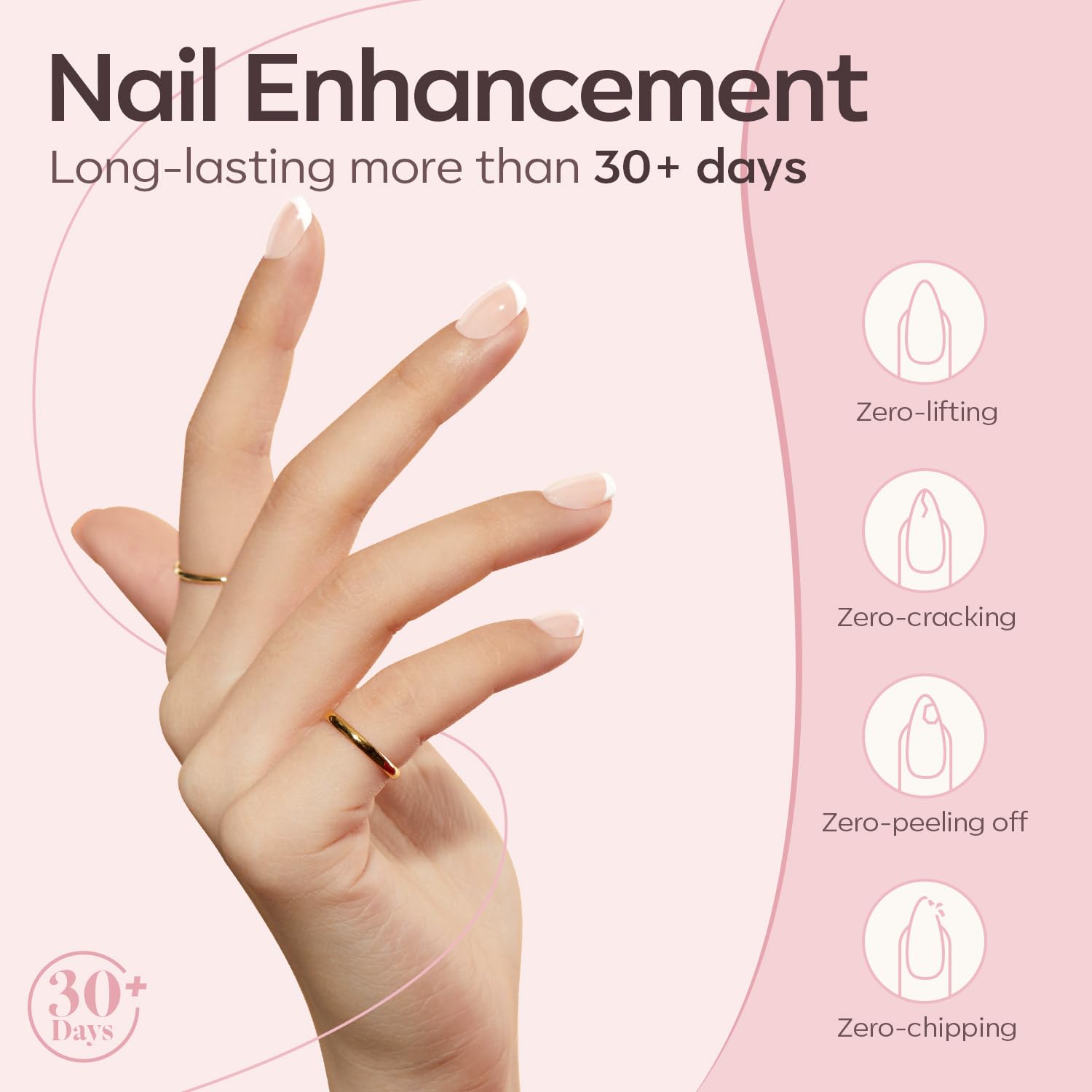 Bonds tips and embellishments securely for creative nail designs