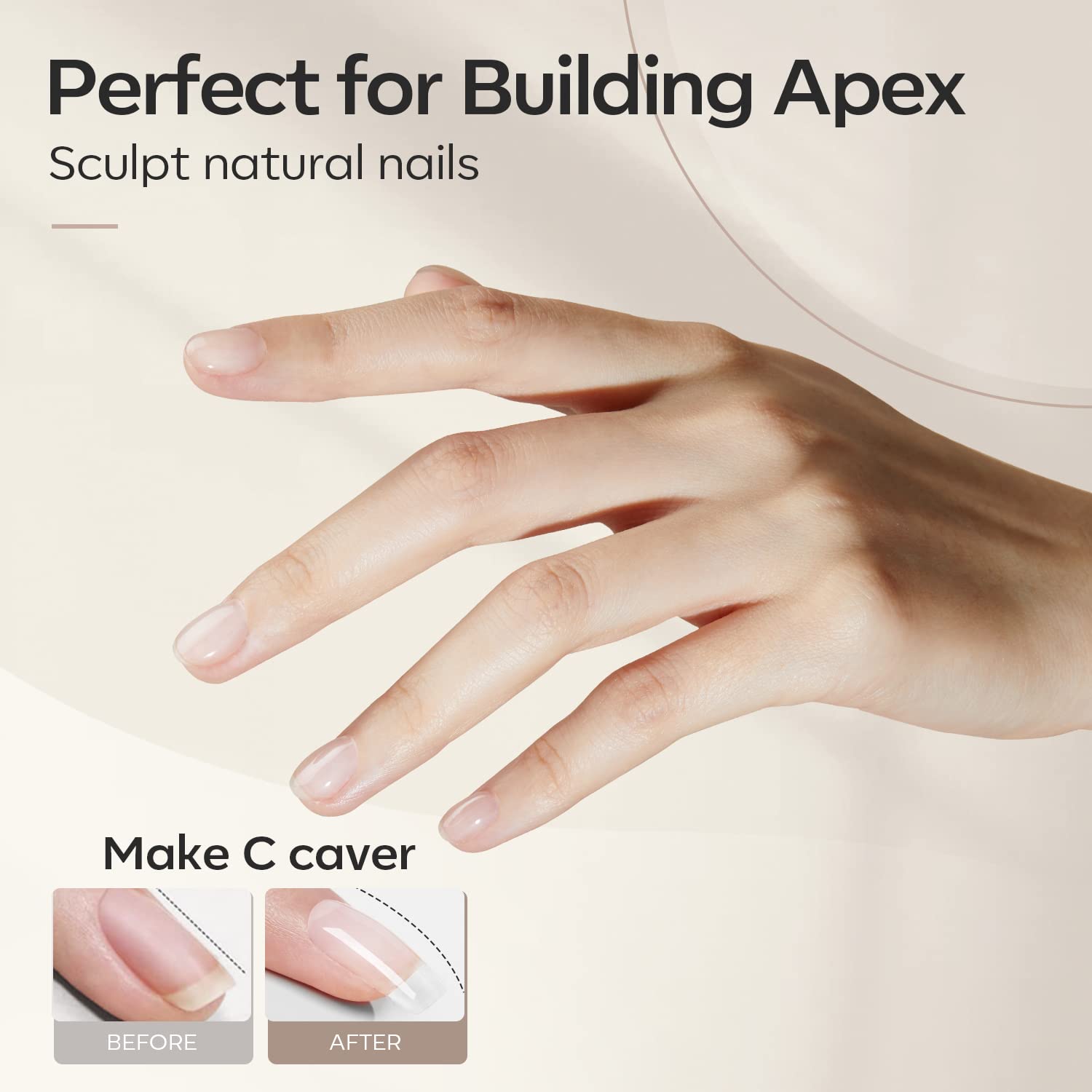 Modelones Builder Nail Gel base layer for long-lasting foundation.