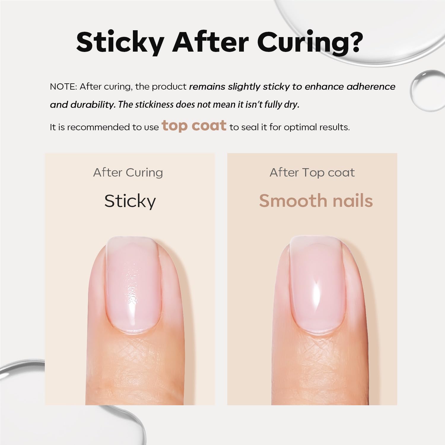 Modelones Builder Nail Gel self-leveling for smooth, even application.