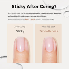 Modelones Builder Nail Gel self-leveling for smooth, even application.