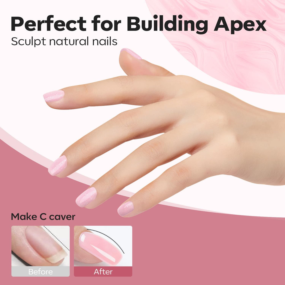 Modelones Builder Nail Gel tip and gem attachment for nail art.