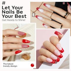 Modelones burgundy red gel polish provides deep color and smooth application