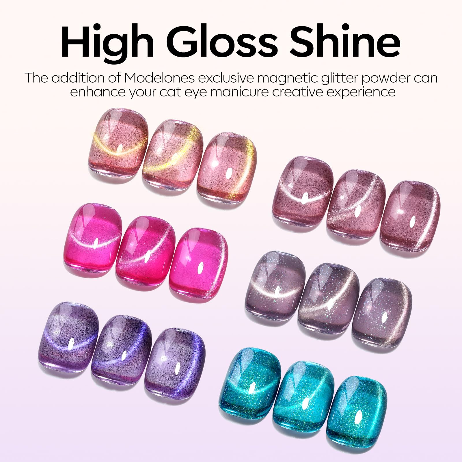 Modelones Brown gel polish provides neutral base with shimmer.