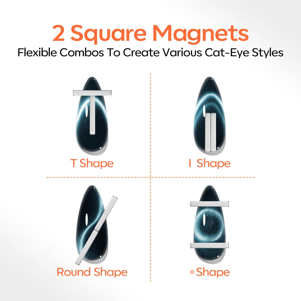 Modelones Cat Eye Magnet Set square magnet creates crisp square effects