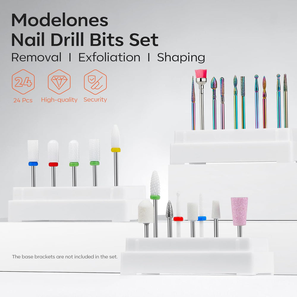 Modelones ceramic nail bit for smooth filing on acrylic and gel nails