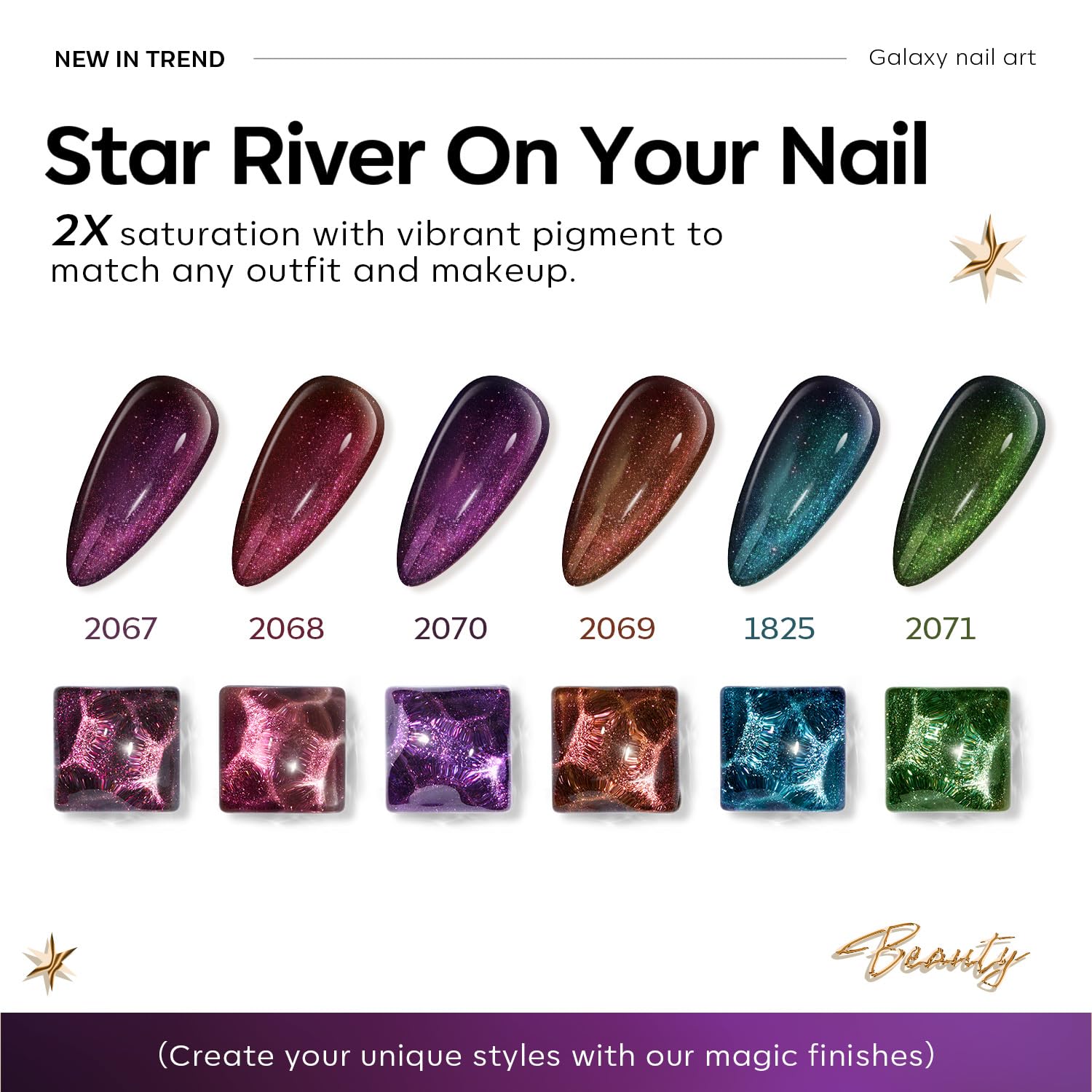 Modelones Chameleon Glitter Brown bottle offers warm bronze shimmer for cozy autumn nails