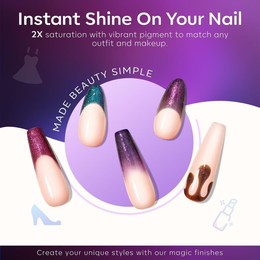 Modelones Chameleon soft application steps guide for easy DIY nails