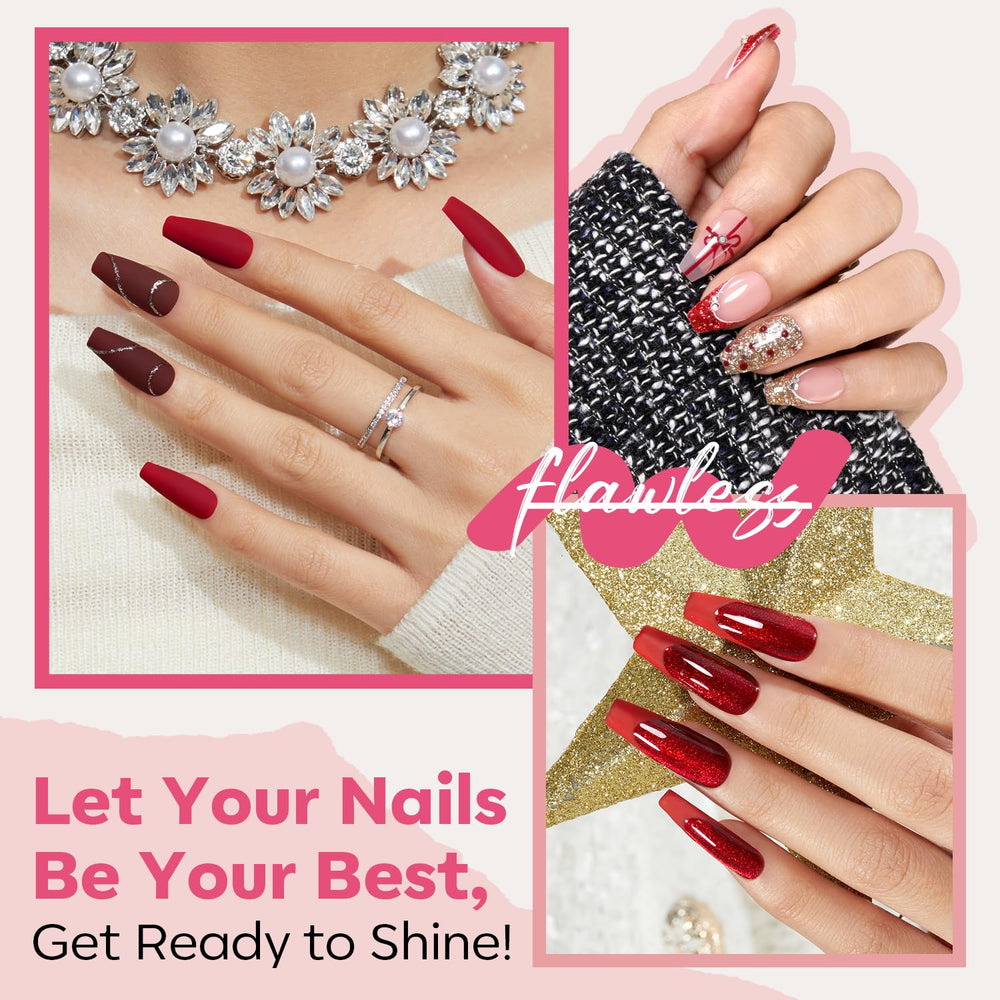 Modelones chic red collection swatches highlight glossy finishes for home manicures