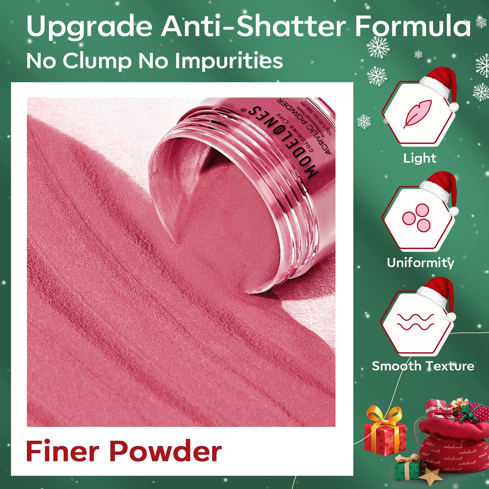 Modelones Christmas Eve cover powder image showing the shade opportunity.