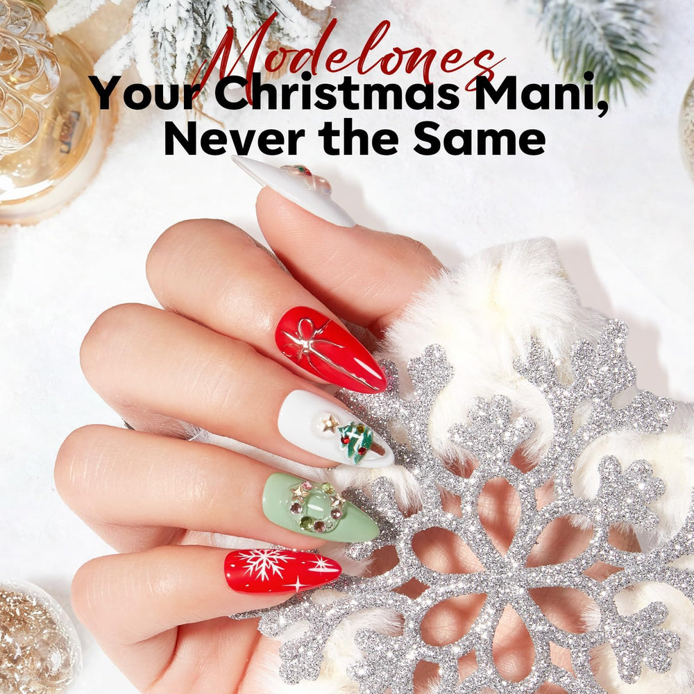 Modelones gingerbread-man nail charm adds sweet seasonal accent