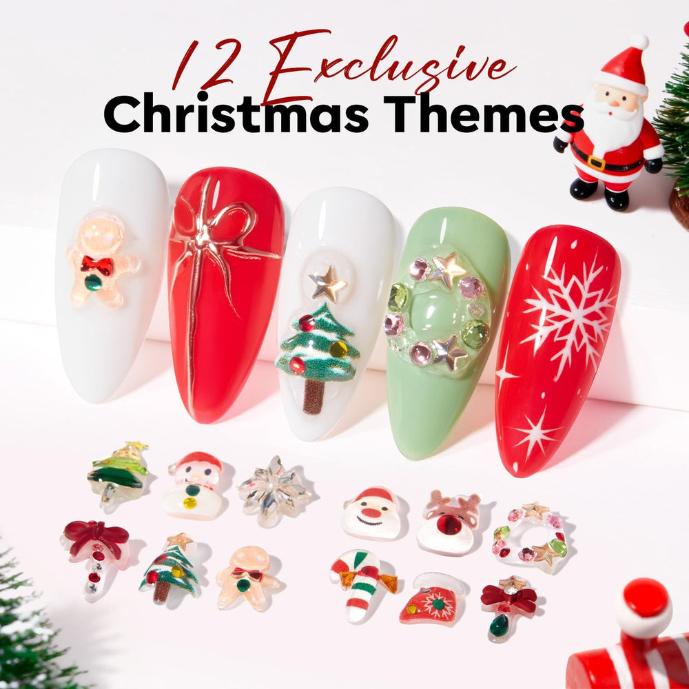 Modelones snowflakes nail charm delivers shimmering holiday detail