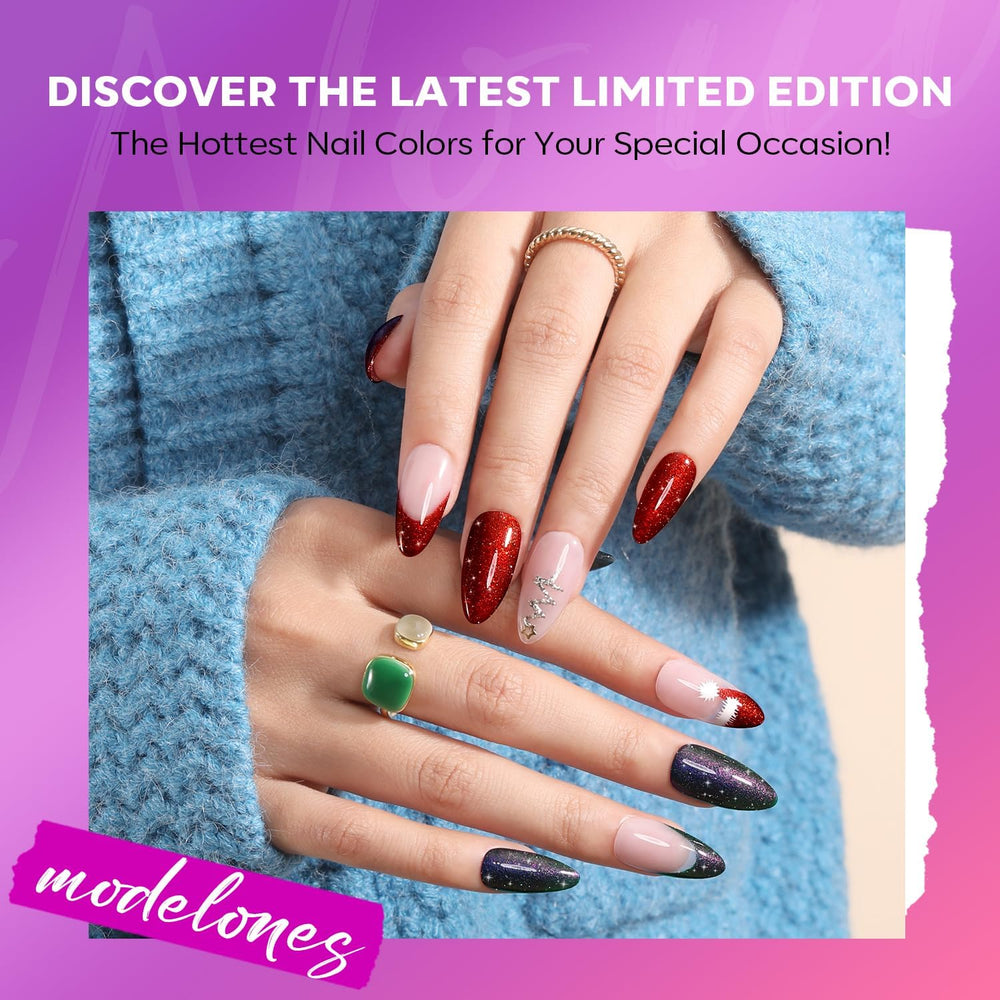 modelones Celestial Purple nail polish for bold shimmering night looks