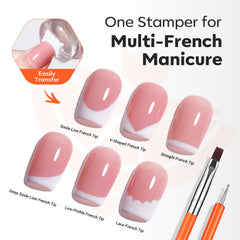 Modelones chrome powder-shimmer adds metallic accents for bold nail art