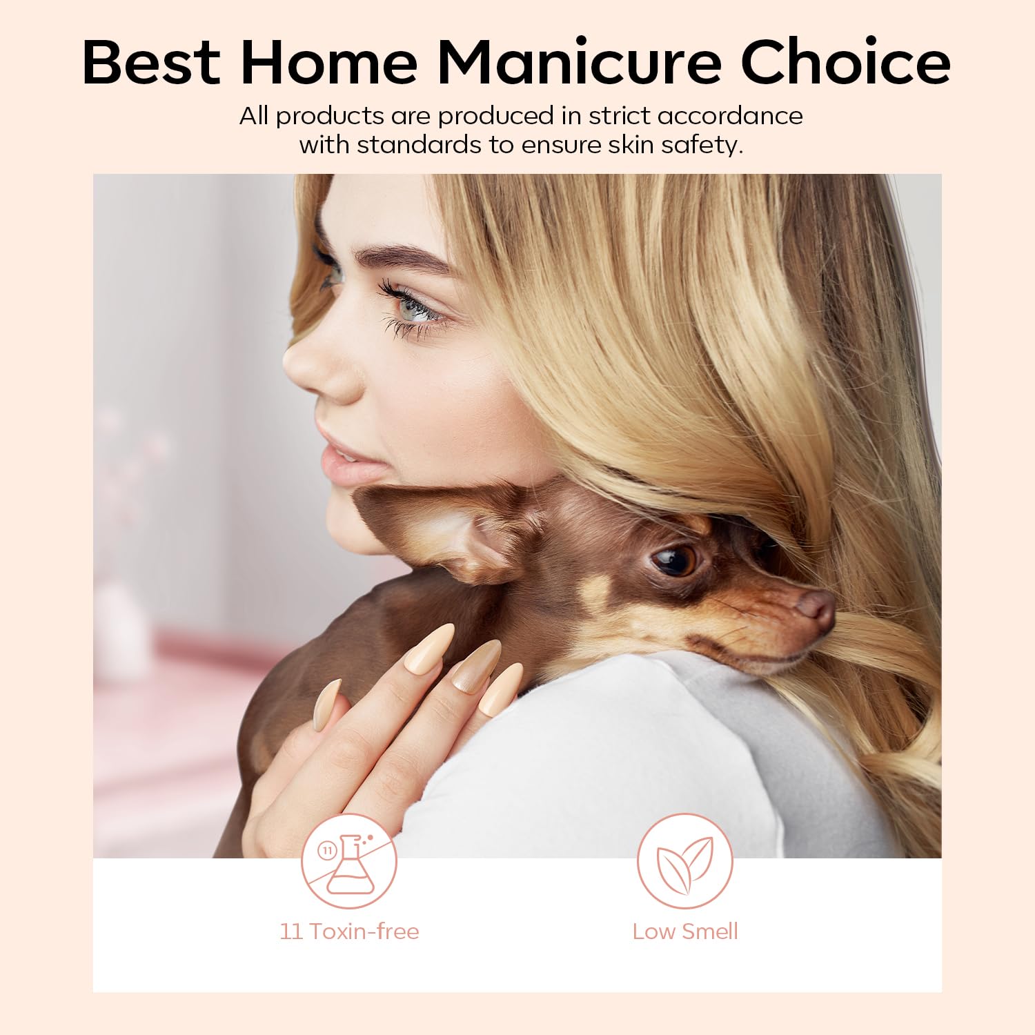 Modelones cruelty-free and skin-friendly gel polish for DIY manicures.