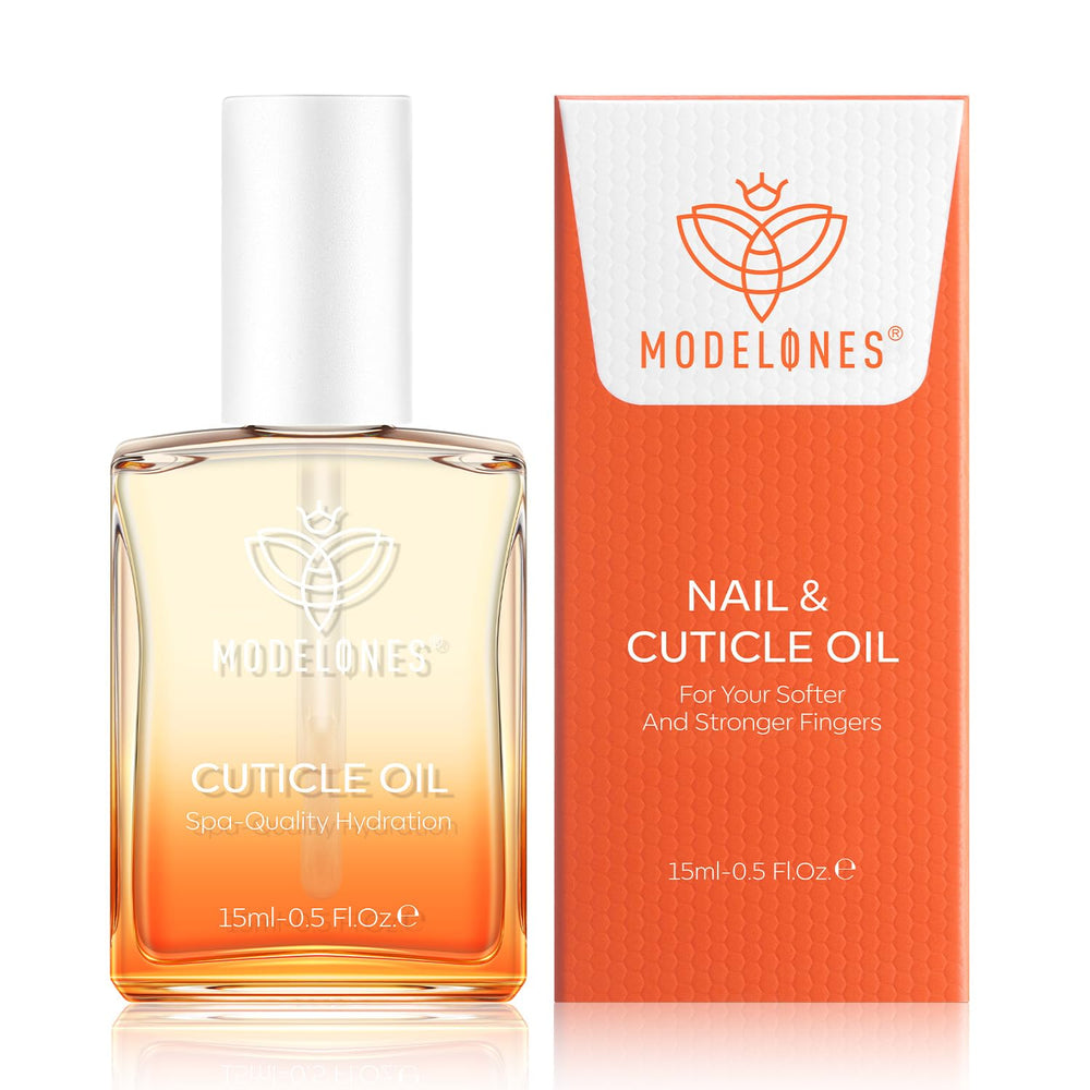 modelones cuticle oil with rose fragrance nourishes cuticles and nails