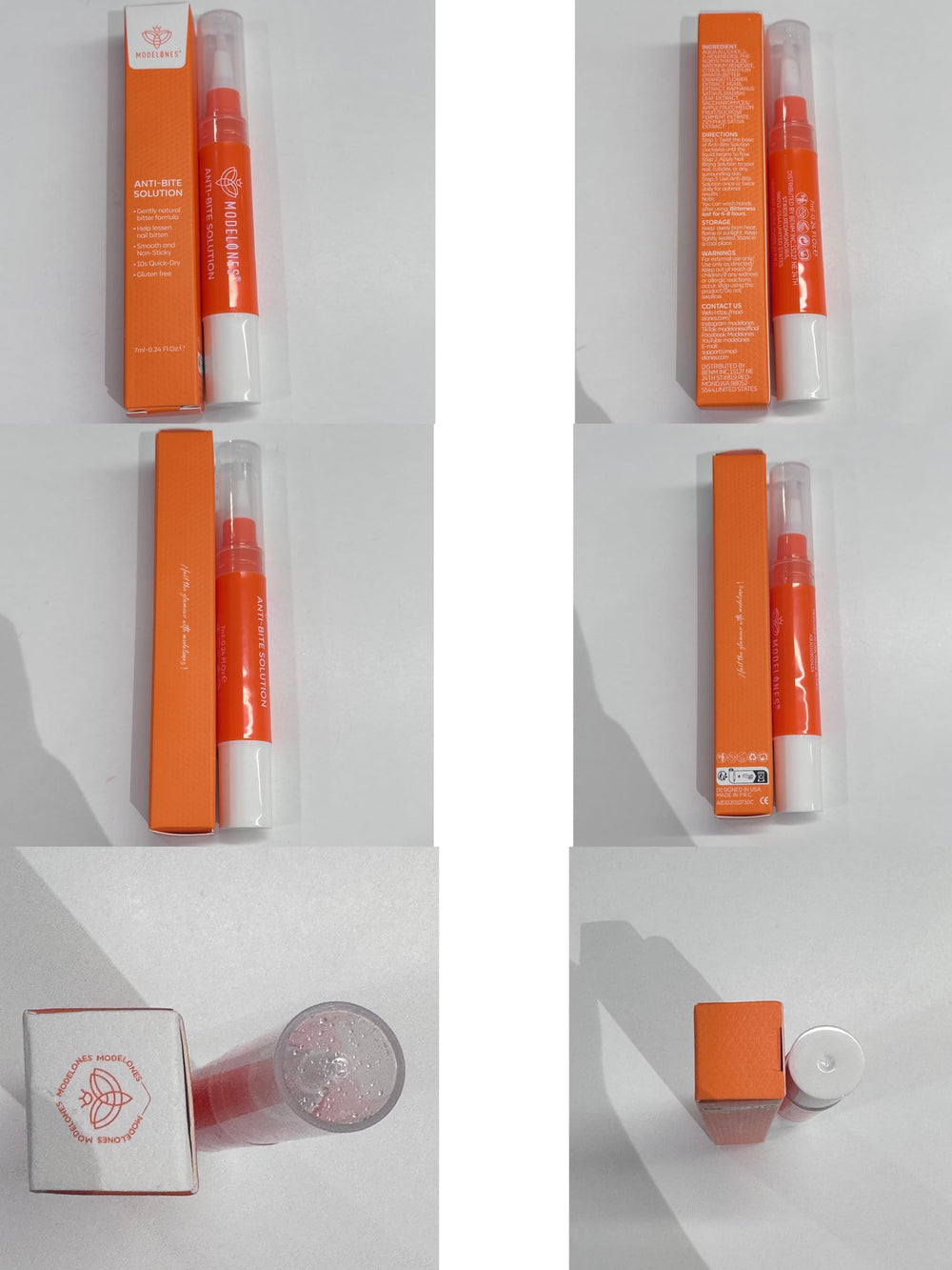 Modelones damaged nail care support with protective coating