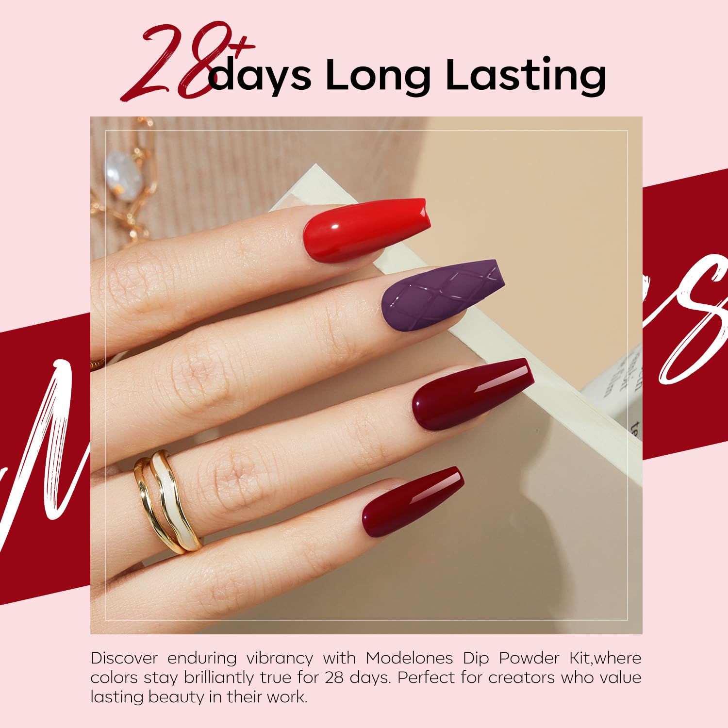 Modelones dip liquid set with bond base activator topcoat for durability