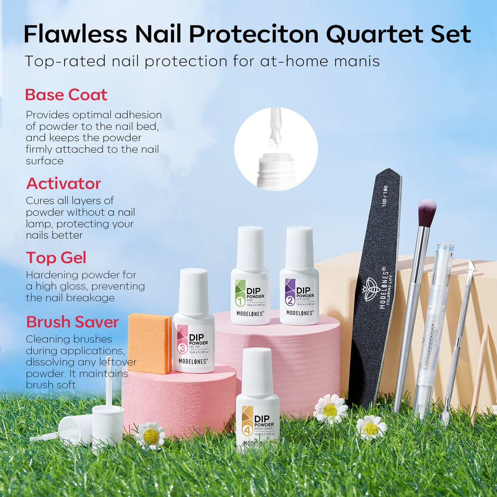 Modelones brush saver and tools organized for easy use