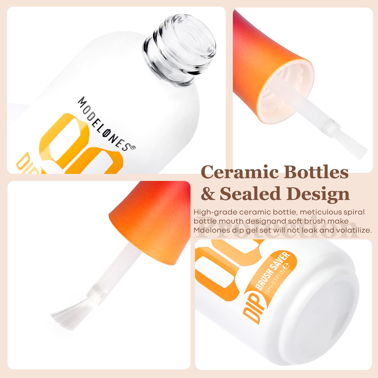 Modelones kit helps achieve salon-like results with a glassy shine.