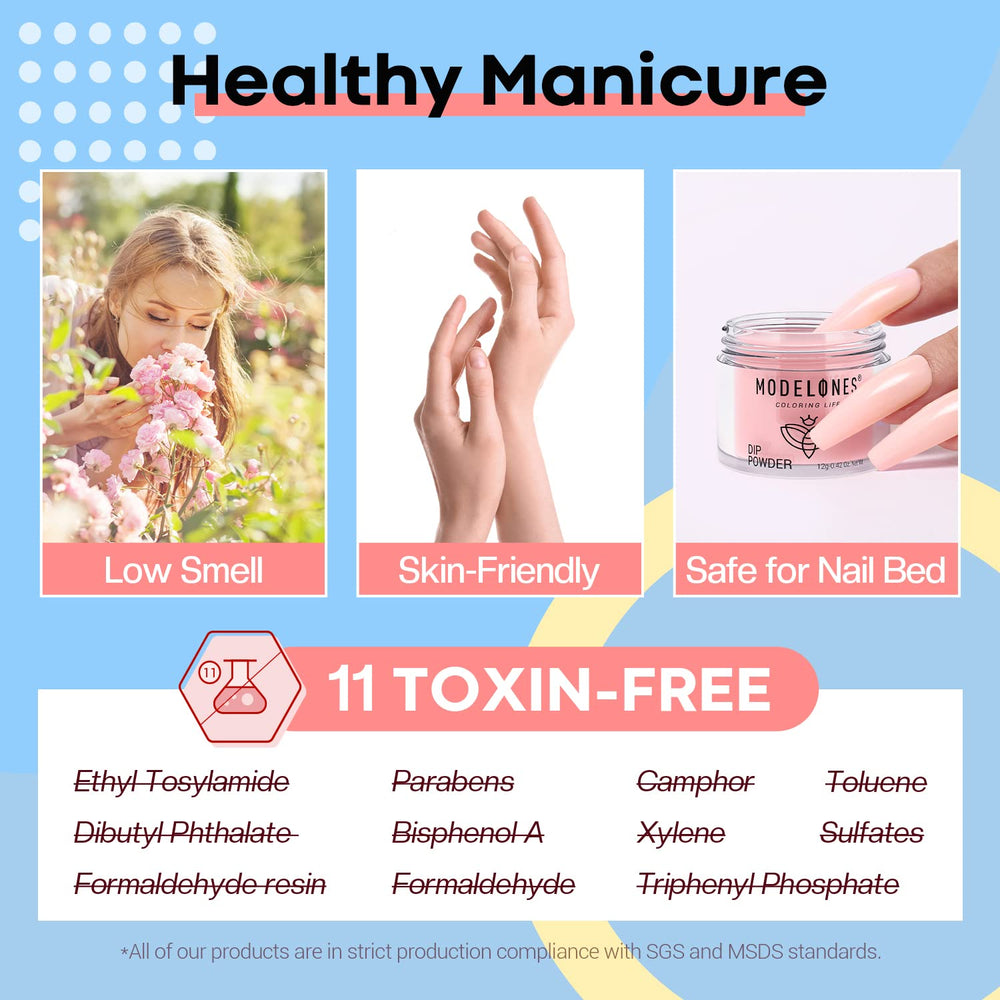 Modelones dip powder 1 oz capacity supports cost-effective DIY nails.