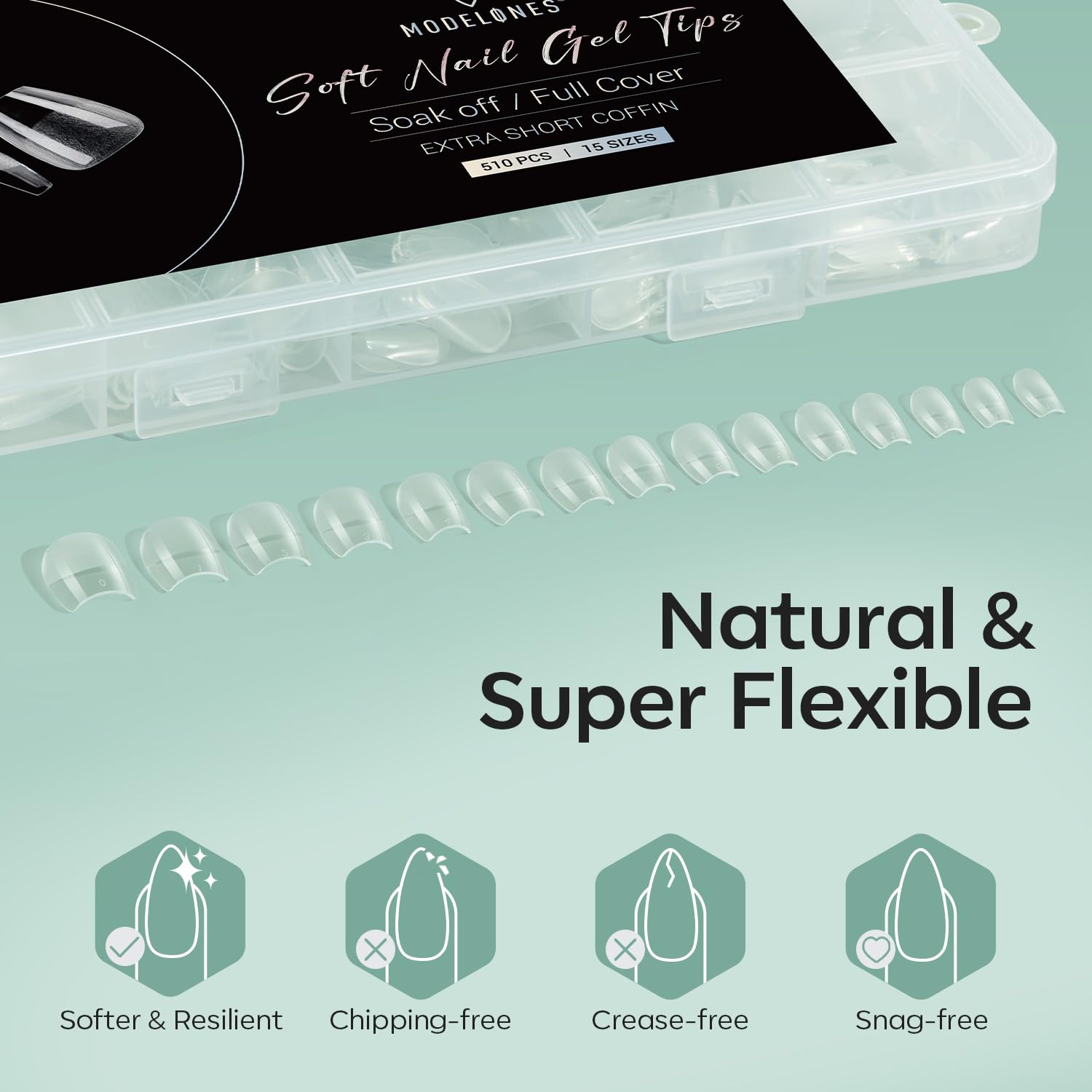 Modelones ideal for DIY nails at home or in salons.