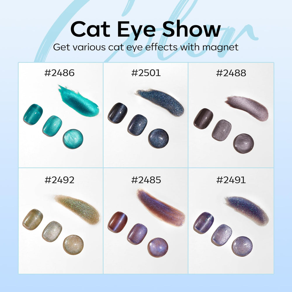 Modelones double-head magnetic stick enables varied cat eye designs at home
