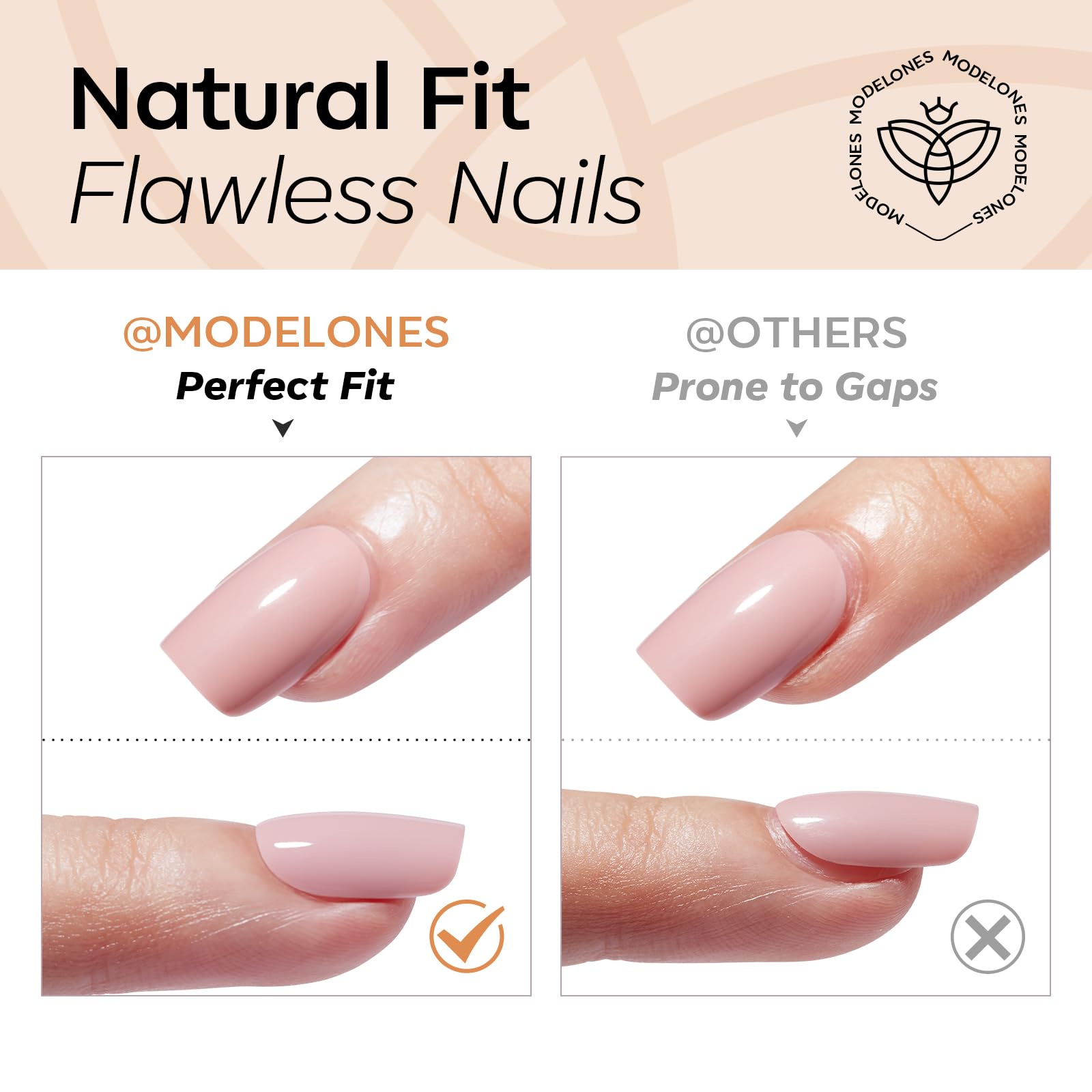 Modelones double-sided nail file aids shaping and prep.