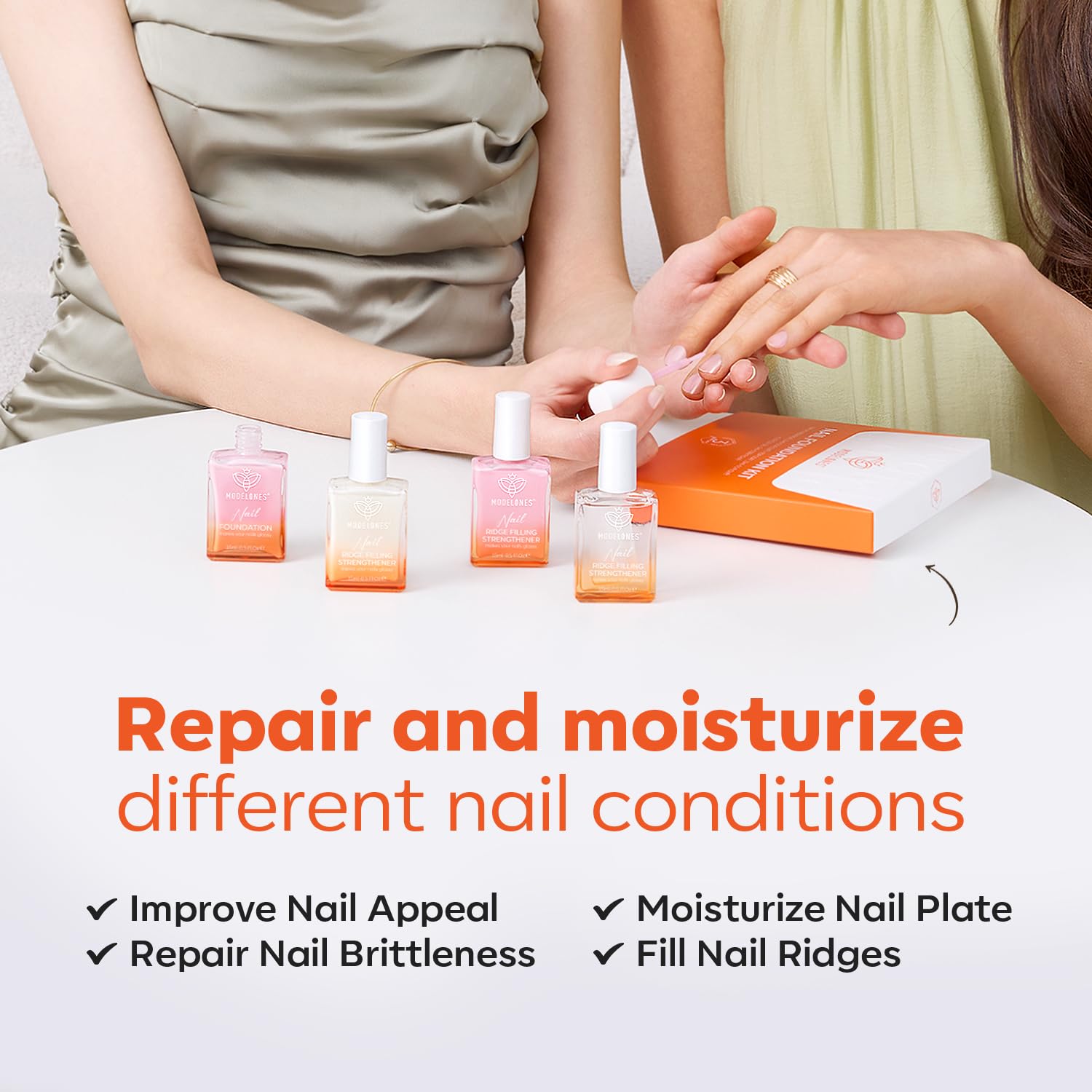 modelones keratin-jojoba nourishing formula cares for nails