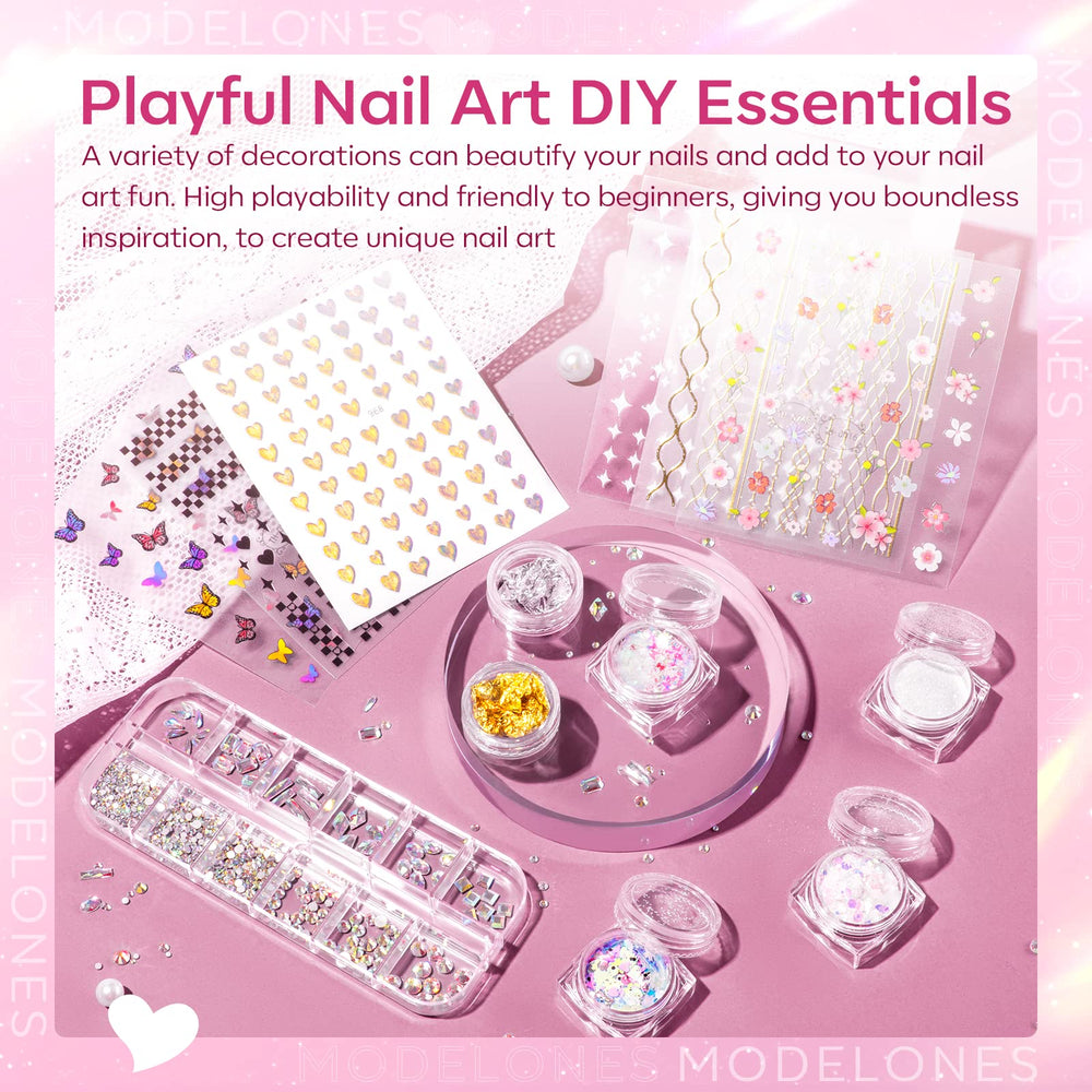 Modelones dual forms set provides easy shapes for poly nails.
