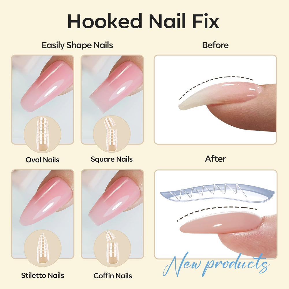 Modelones dual nail forms for customizable extensions
