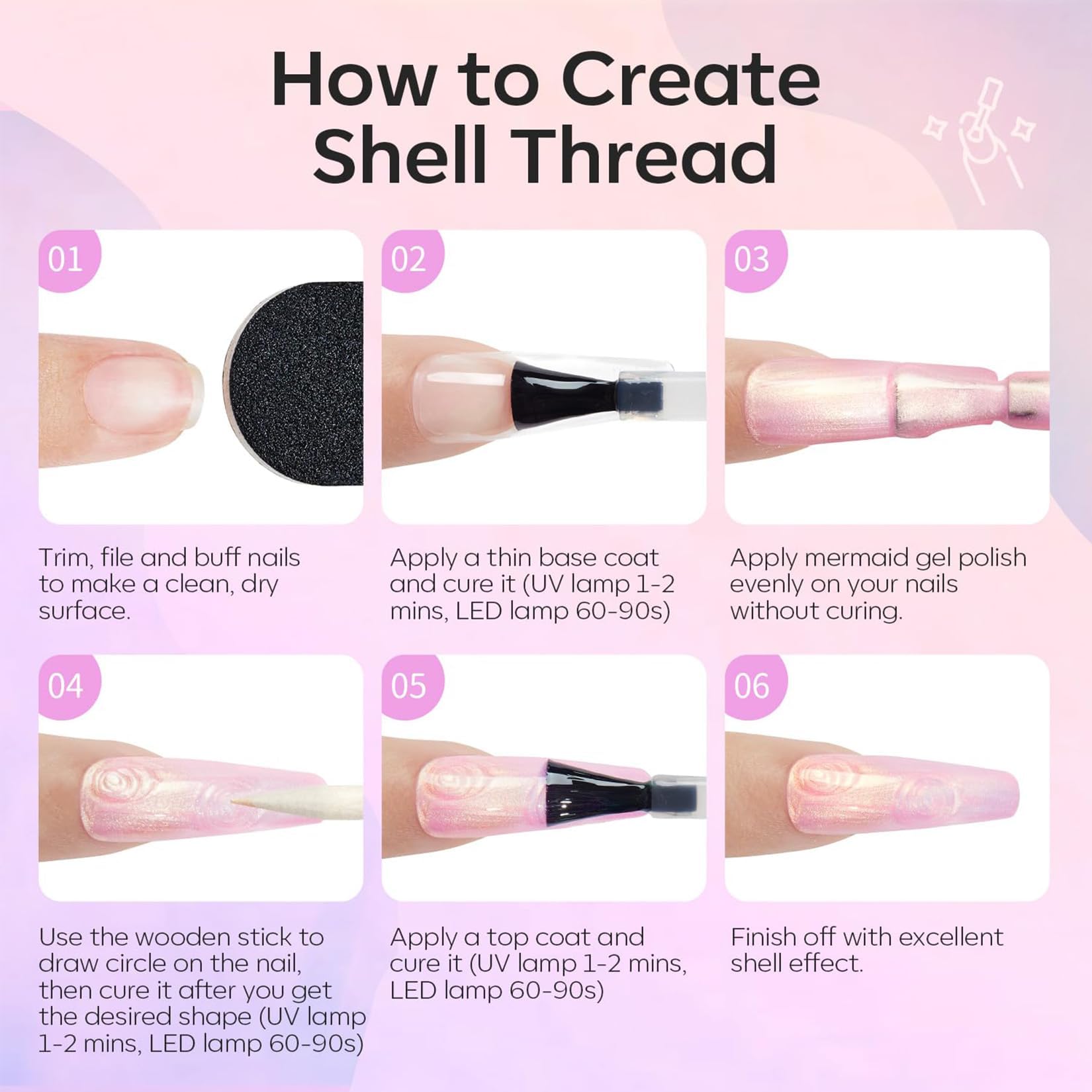 Modelones Easy Application Gel Polish kit is beginner-friendly for quick nail art.