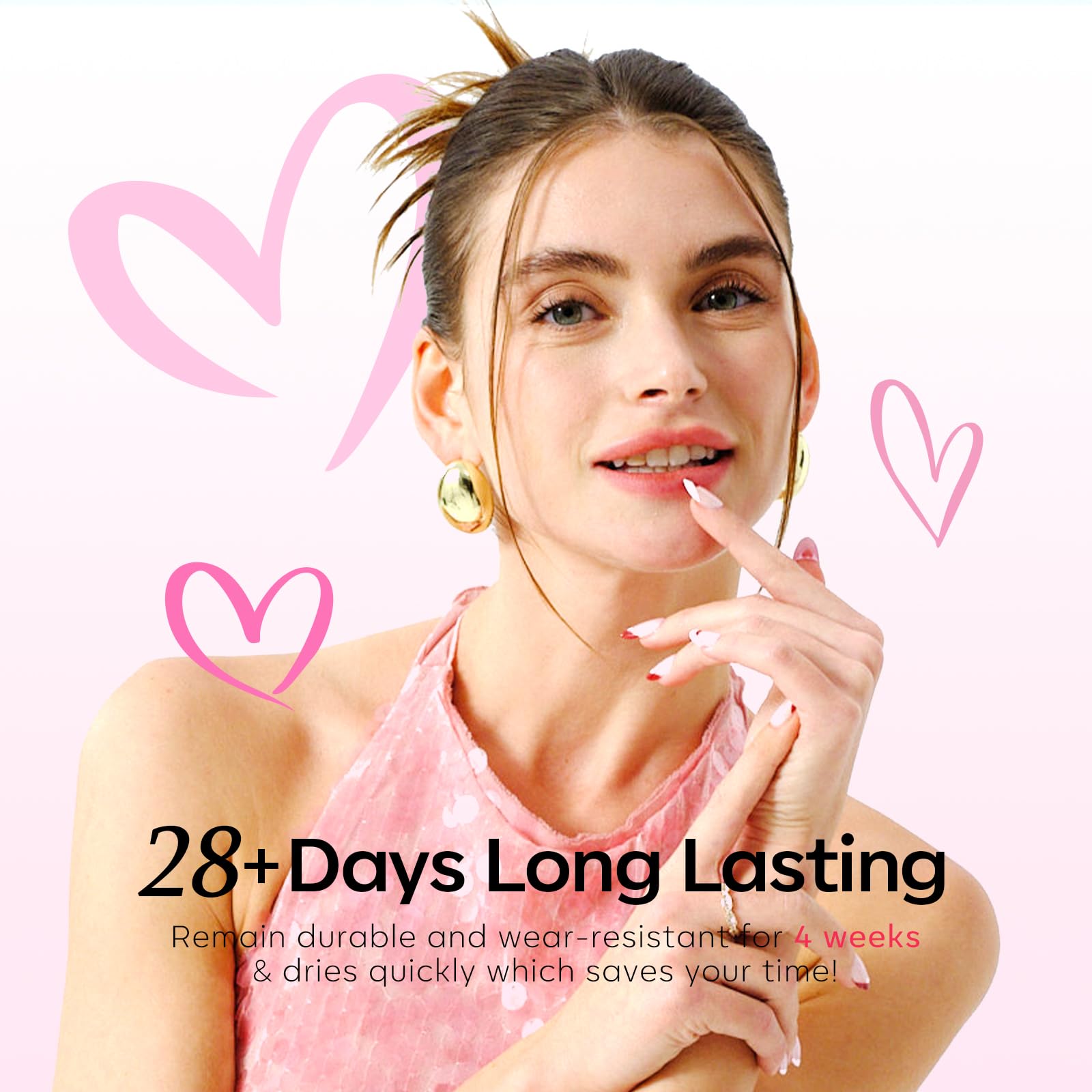 Modelones easy-application brush ensures smooth, even coverage.