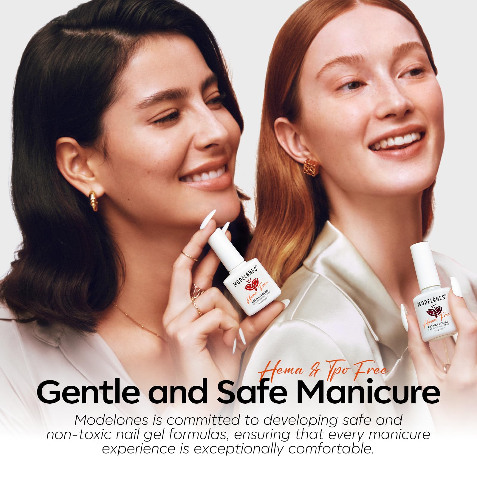 Modelones easy-application kit helps beginners achieve polished nails.